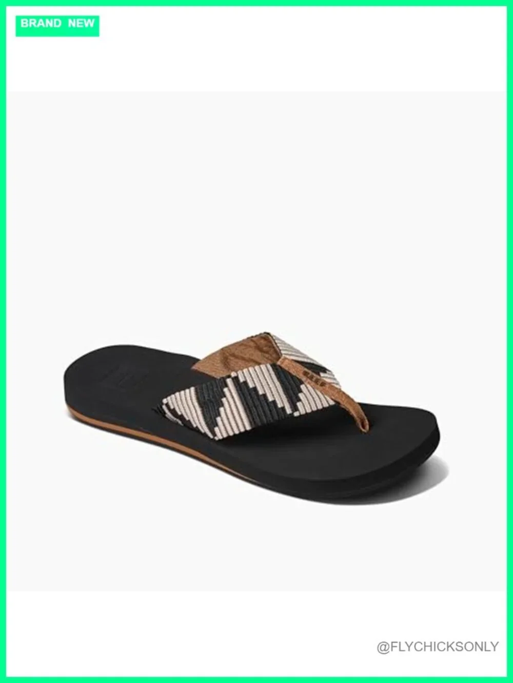 Women's Woven Flip Flop Sandals with Arch Support